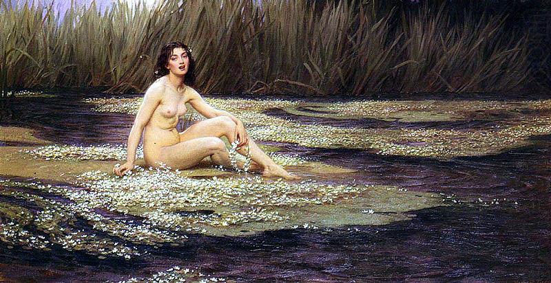 Herbert James Draper The water nymph oil painting picture